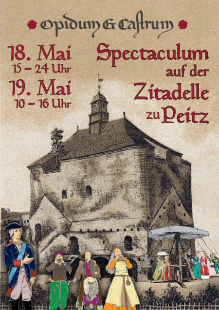 Flyer Spectaculum auf der Zitadelle zu Peitz